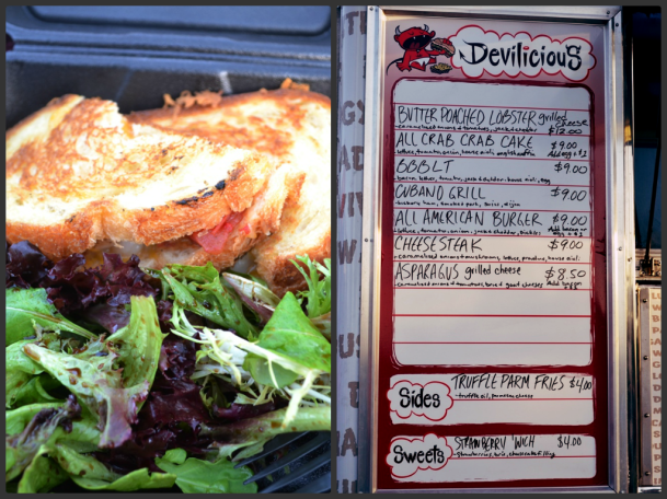 Devilicious Food Truck  - Butter Poached Lobster Grilled Cheese Sandwhich