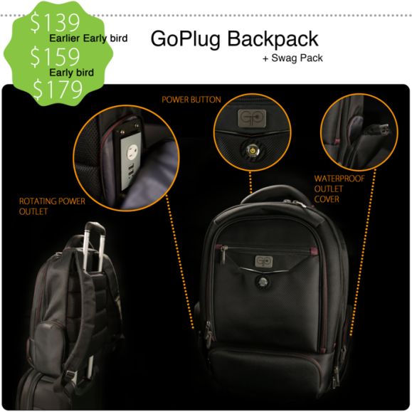 GoPlug Backpack Design  by Josh Cross